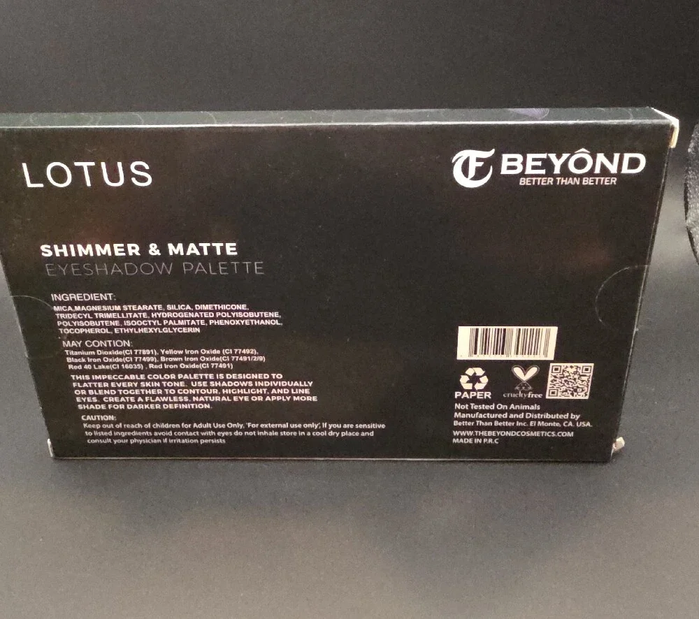 Beyond Lotus Eyeshadow Palette NIB